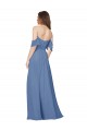 Shop Flutter Sleeves Scoop Neck Off the Shoulder Long Chiffon Bridesmaid Dress Geelong