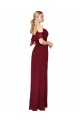 Shop Cold Shoulder Long Mermaid Chiffon Bridesmaid Dress / Formal Prom Dress with Straps Geelong