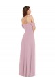 Shop Off the Shoulder Draped Sleeve Maxi Bridesmaid Dress with Front Slit Geelong