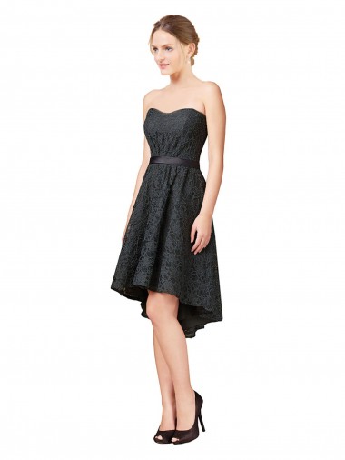 Shop Lace Cocktail Bridesmaid Dress with Hi-Low Hemline Geelong