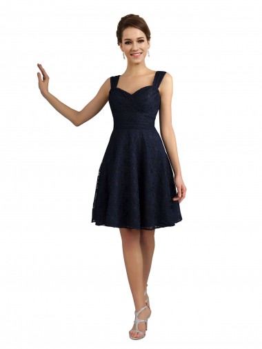 Shop Lace Bridesmaid Dress / Cocktail Dress with Sweetheart Neckline and Button Back Detail Geelong