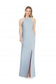 Shop High Neck Backless Formal Crepe Trumpet Bridesmaid Dress Geelong