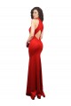Shop Halter Neck keyhole Front Back Long Formal Stretch Satin Bridesmaid Dress / Prom Dress Geelong
