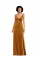 Shop Twist Front Cutout Velvet Maxi Bridesmaid Dress / Prom Dress with Pockets Geelong